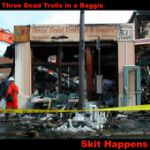 three dead trolls in a baggie